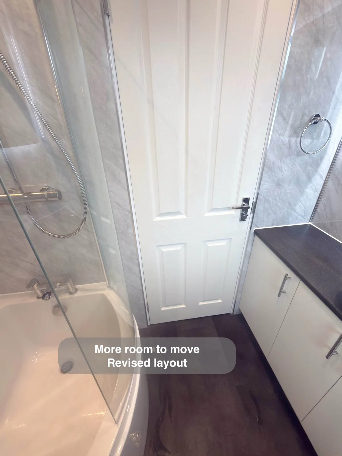Aberdeen bathroom: bathroom layout clear floor beside bath
