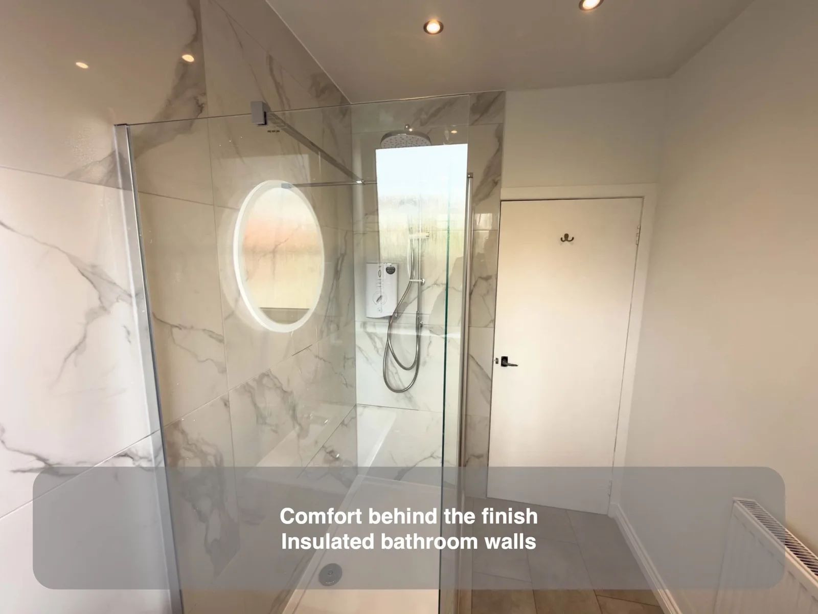 Improve warmth behind the finished walls
