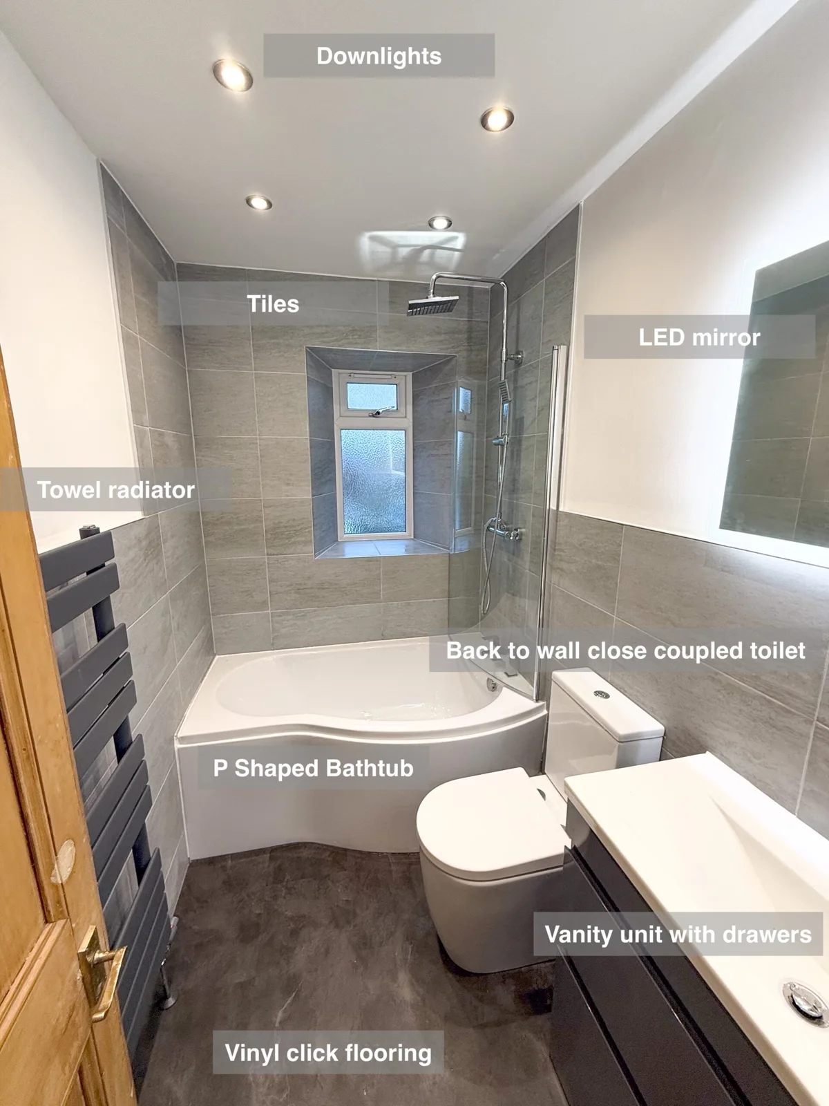 Bathroom reconfiguration Midstocket, Aberdeen