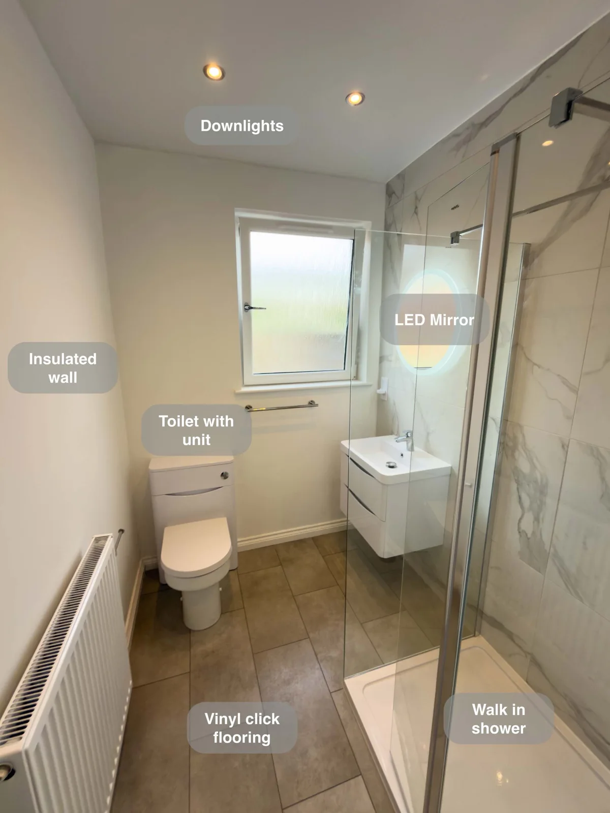 Aberdeen, Walk in Shower