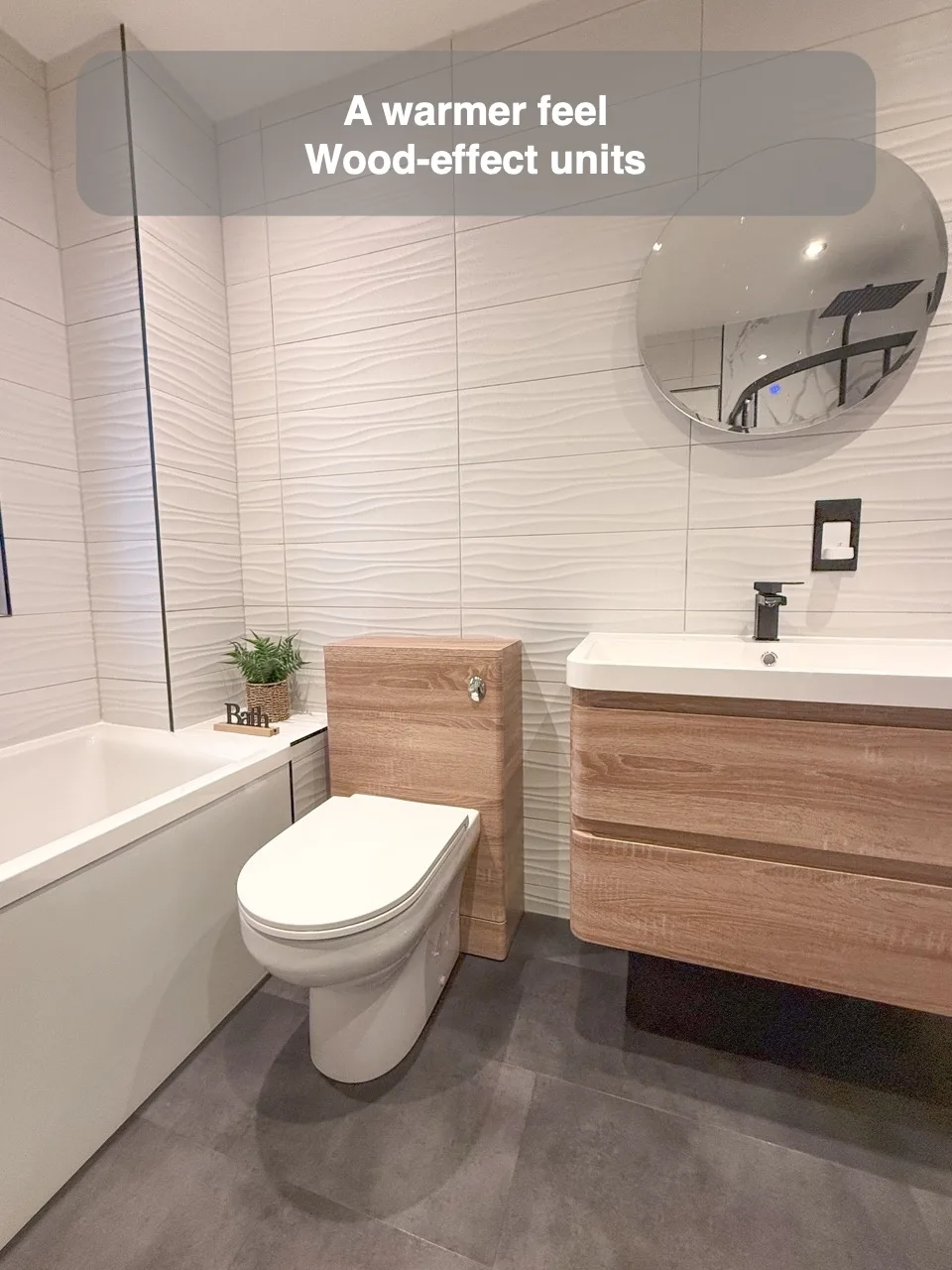 A warmer feel — Wood-effect units