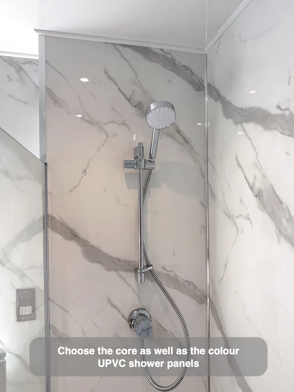Check what the shower panels are made from