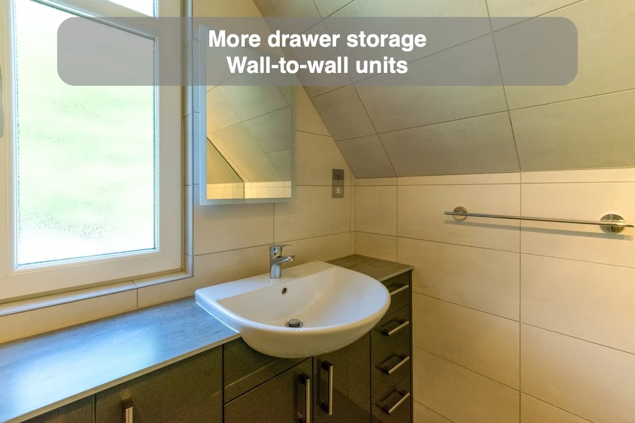 More drawer storage — Wall-to-wall units