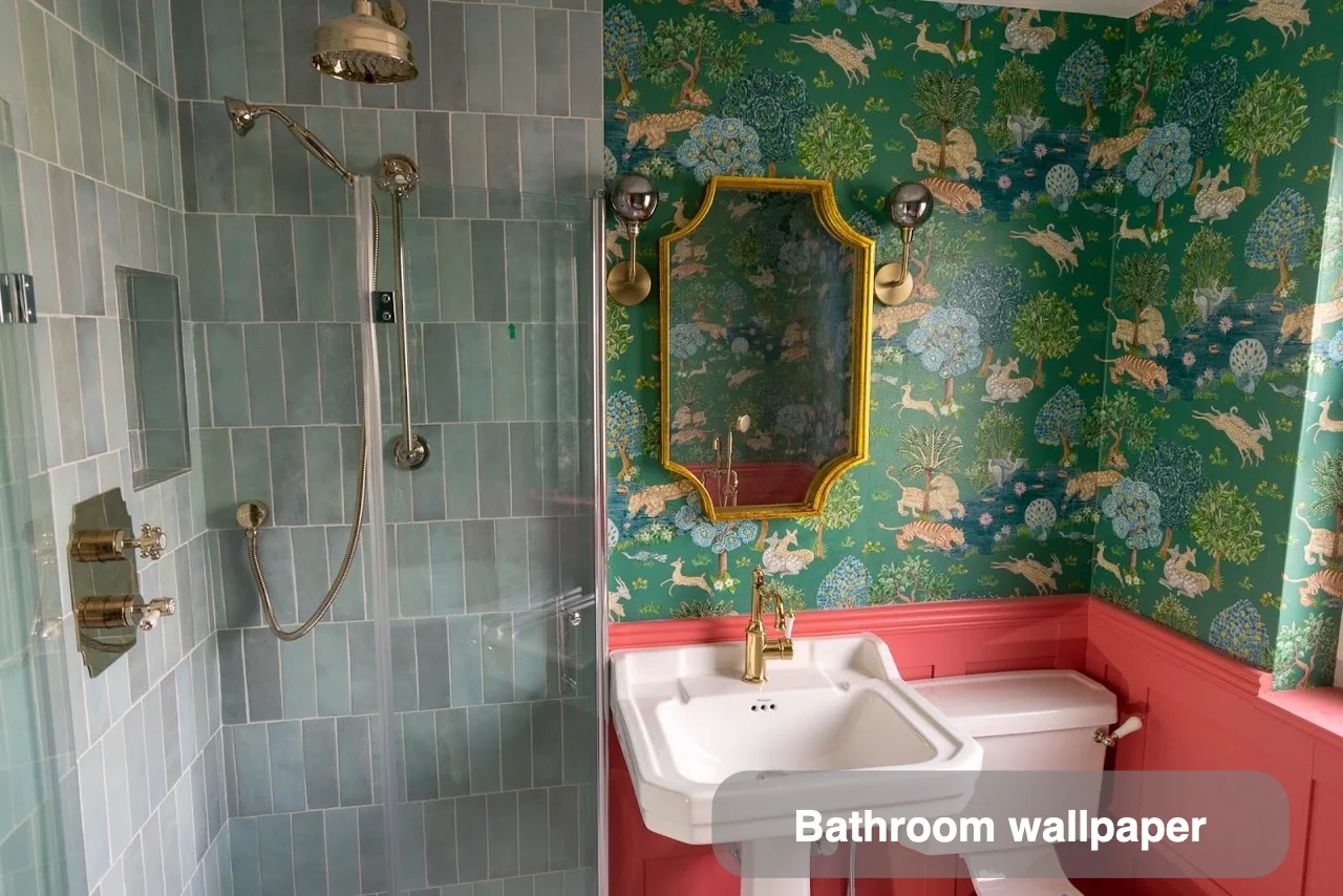 Bathroom wallpaper