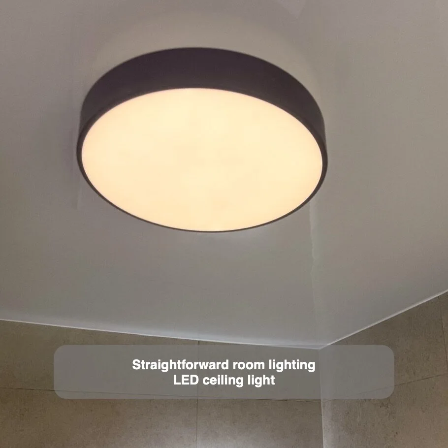 Use a ceiling light when recessed downlights are unnecessary