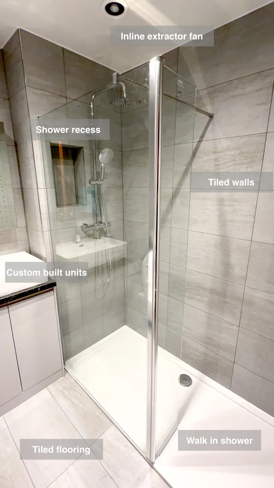 Walk in shower Mannofield, Aberdeen