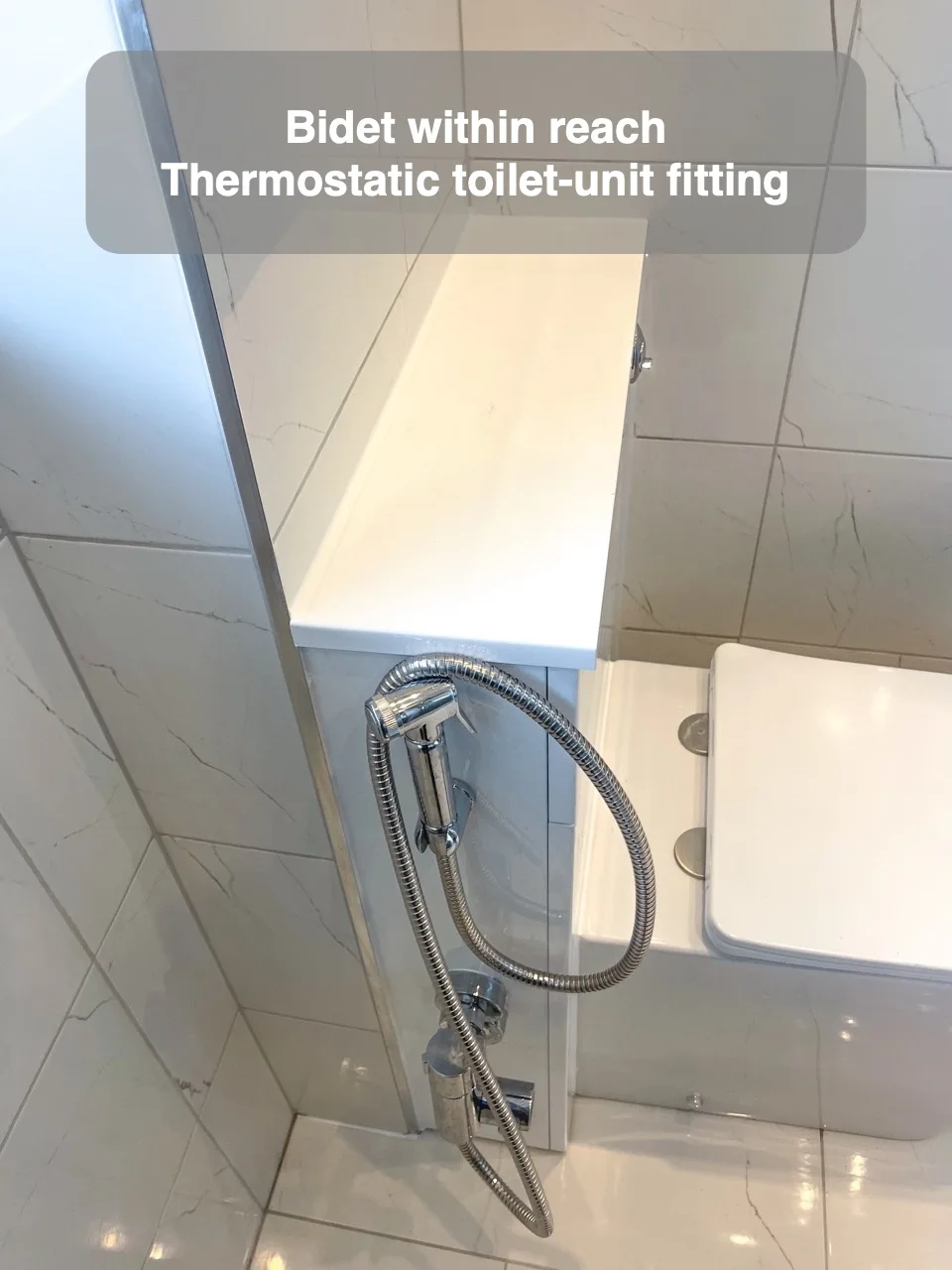 Bidet within reach — Thermostatic toilet-unit fitting