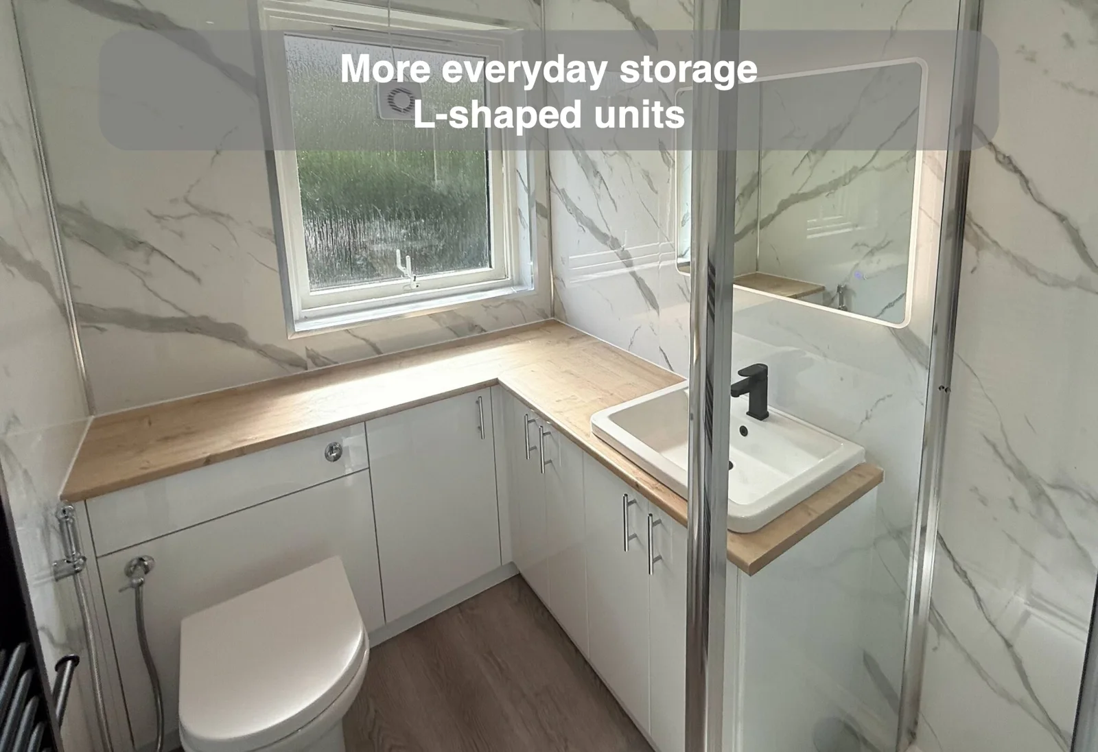 More everyday storage — L-shaped units