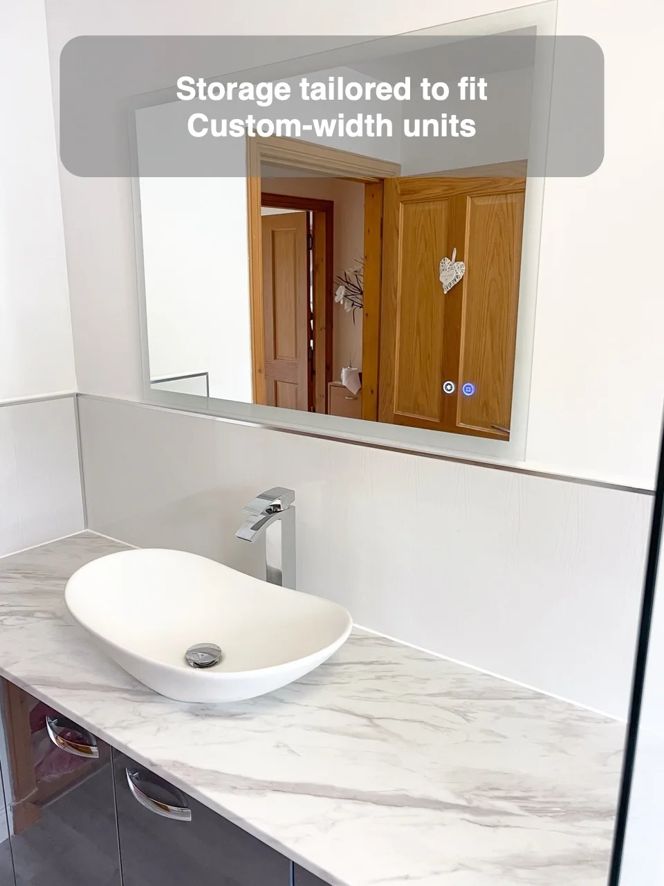 Storage tailored to fit — Custom-width units