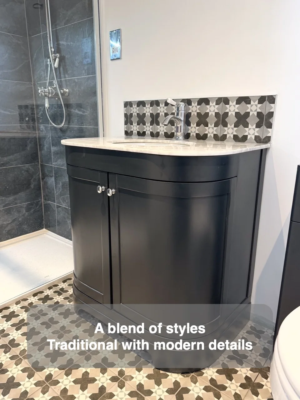 A blend of styles — Traditional with modern details
