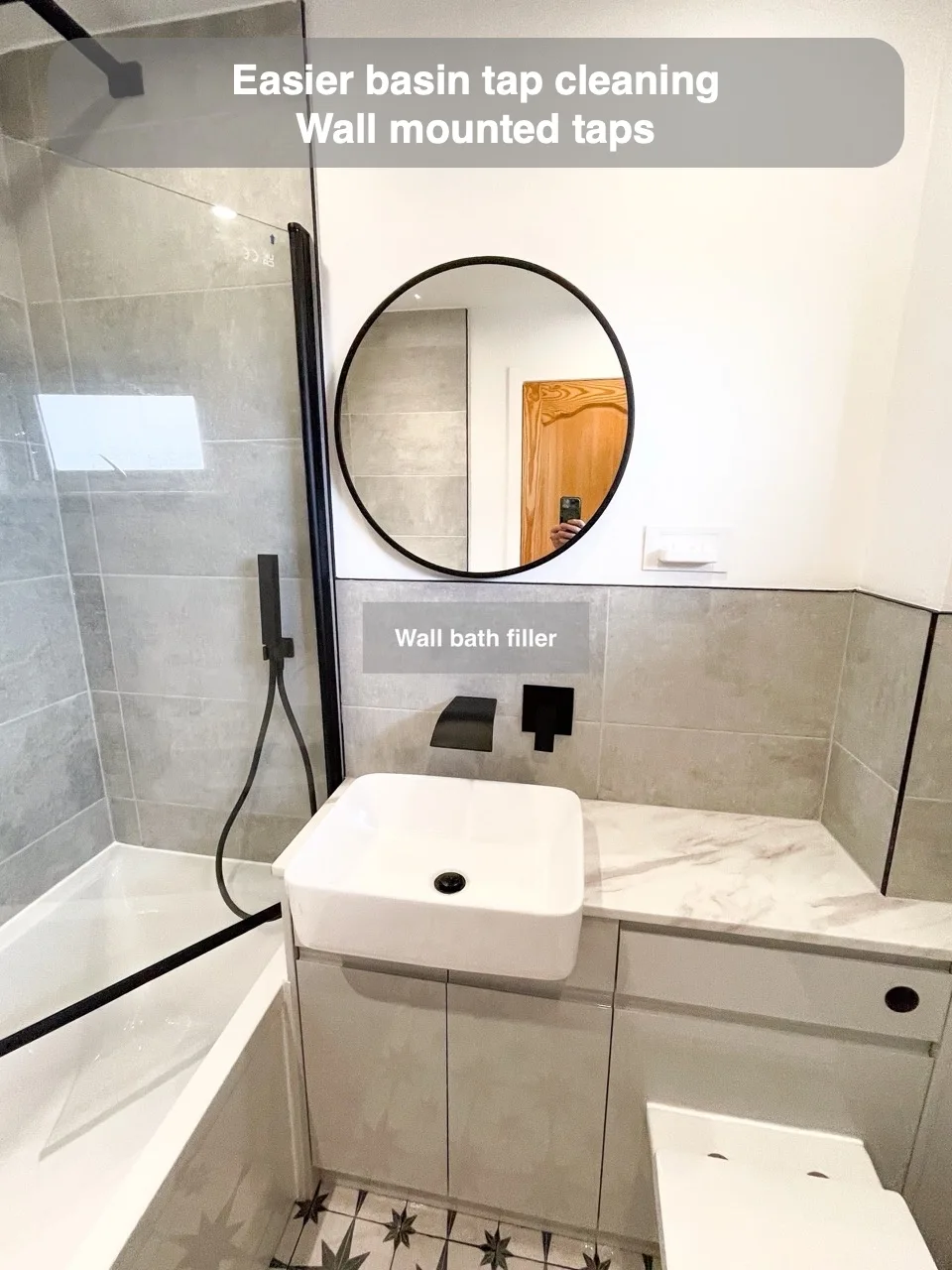 Easier basin tap cleaning — Wall mounted taps