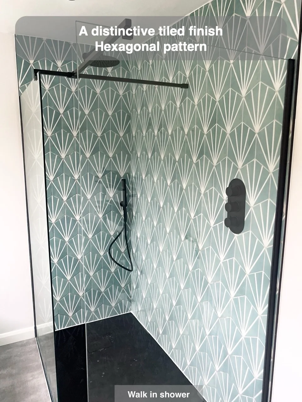 A distinctive tiled finish — Hexagonal pattern