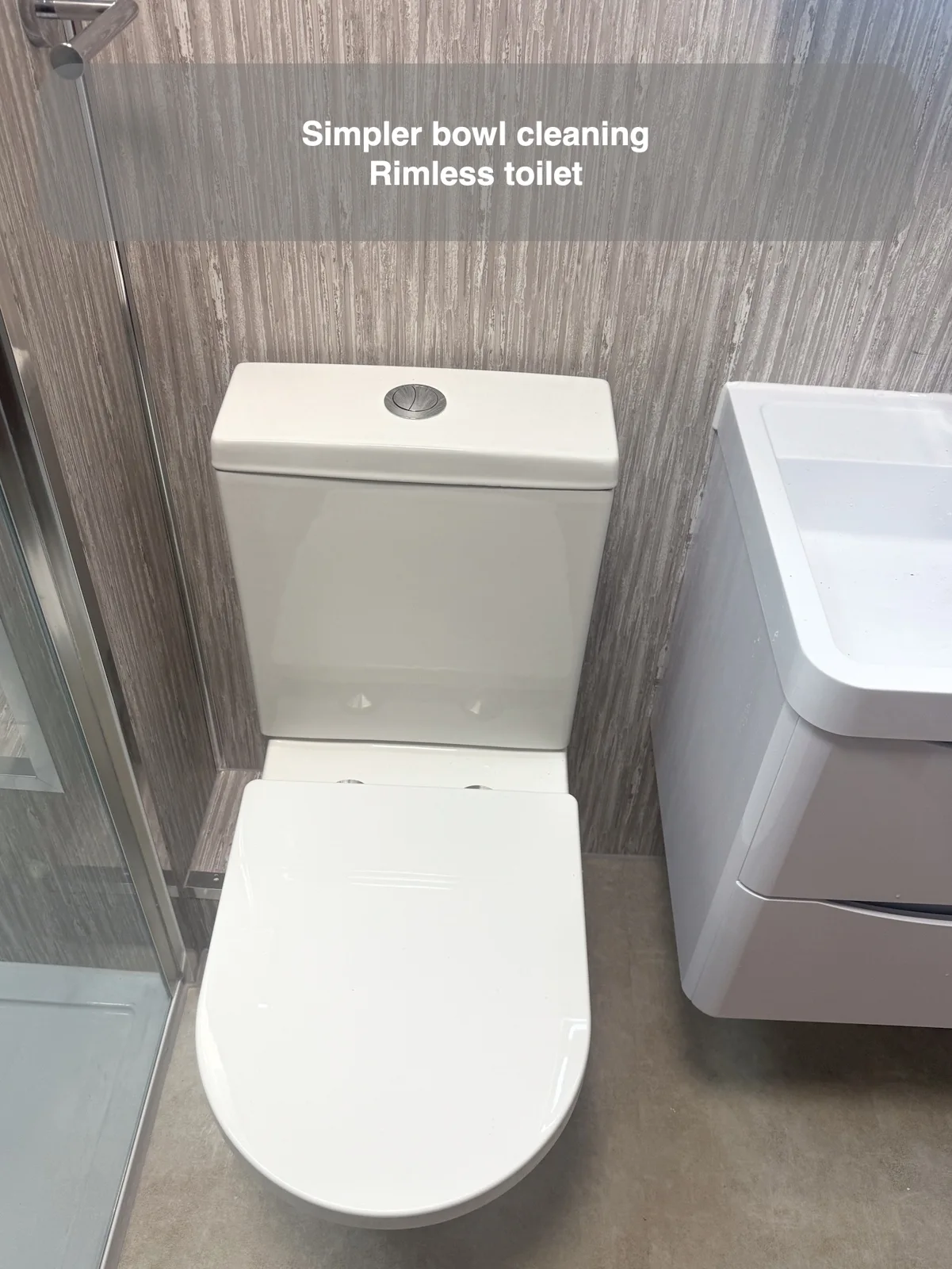 Choose a toilet bowl with fewer awkward places to clean