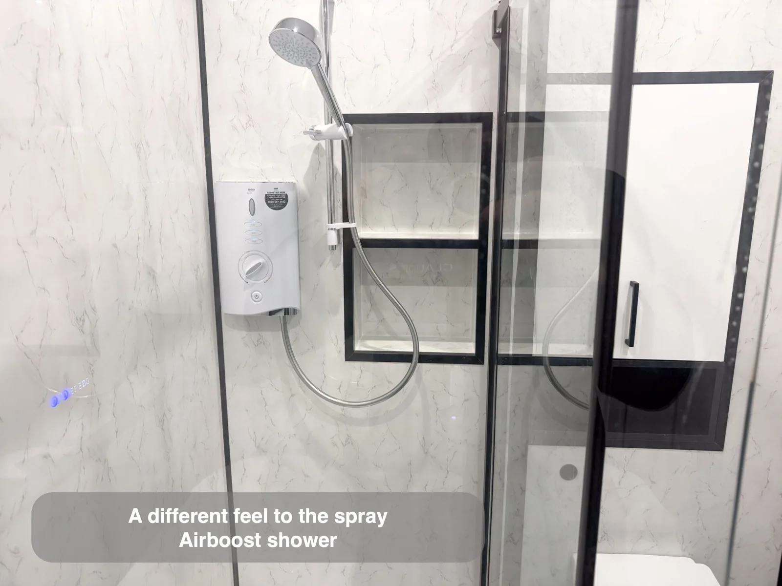 Choose a shower that changes the feel of the spray