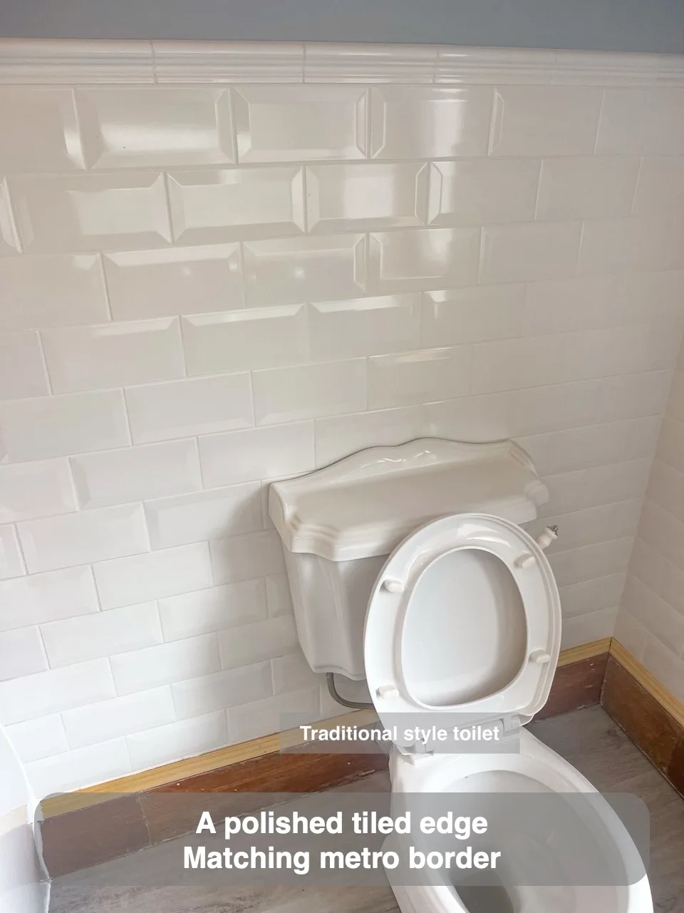 A polished tiled edge — Matching metro border
