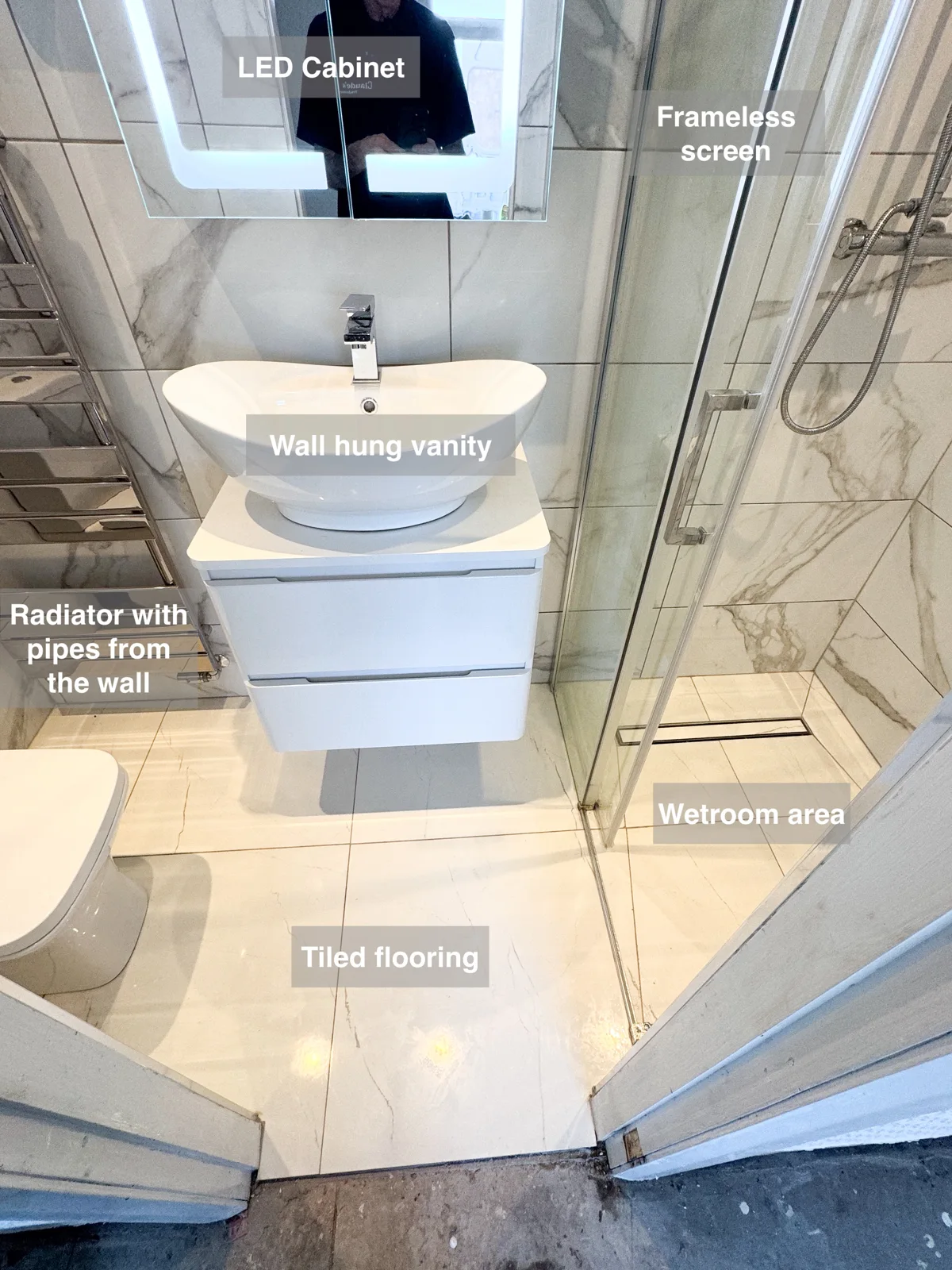 Ensuite into Wetroom Inverurie