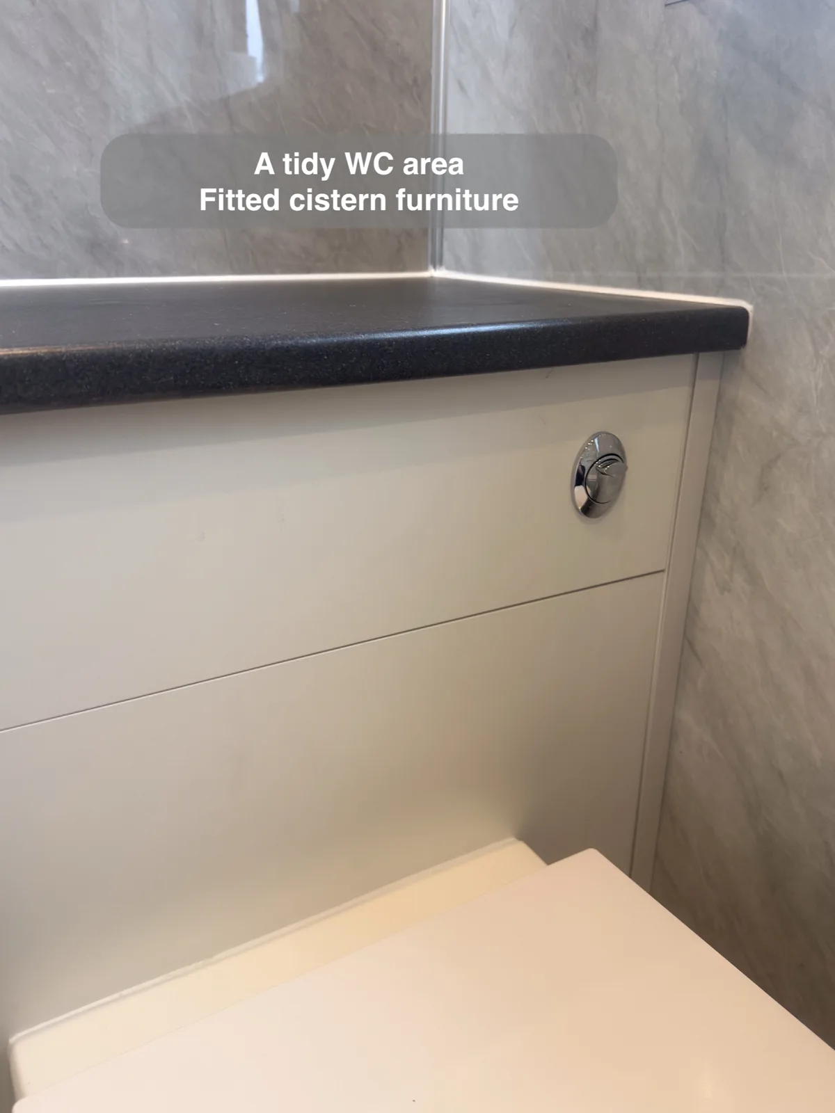 Aberdeen bathroom: back to wall toilet fitted furniture