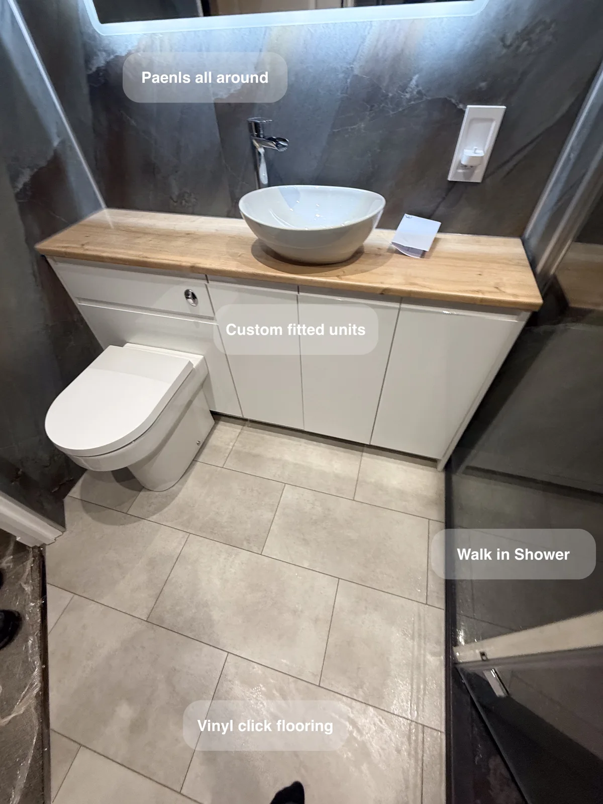 Walk in shower refurbishment, Bridge of Don