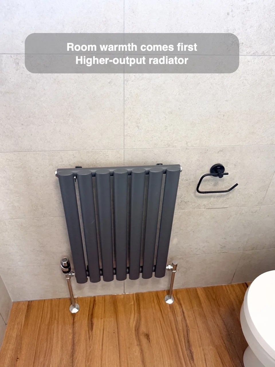 Choose room heat as carefully as towel storage
