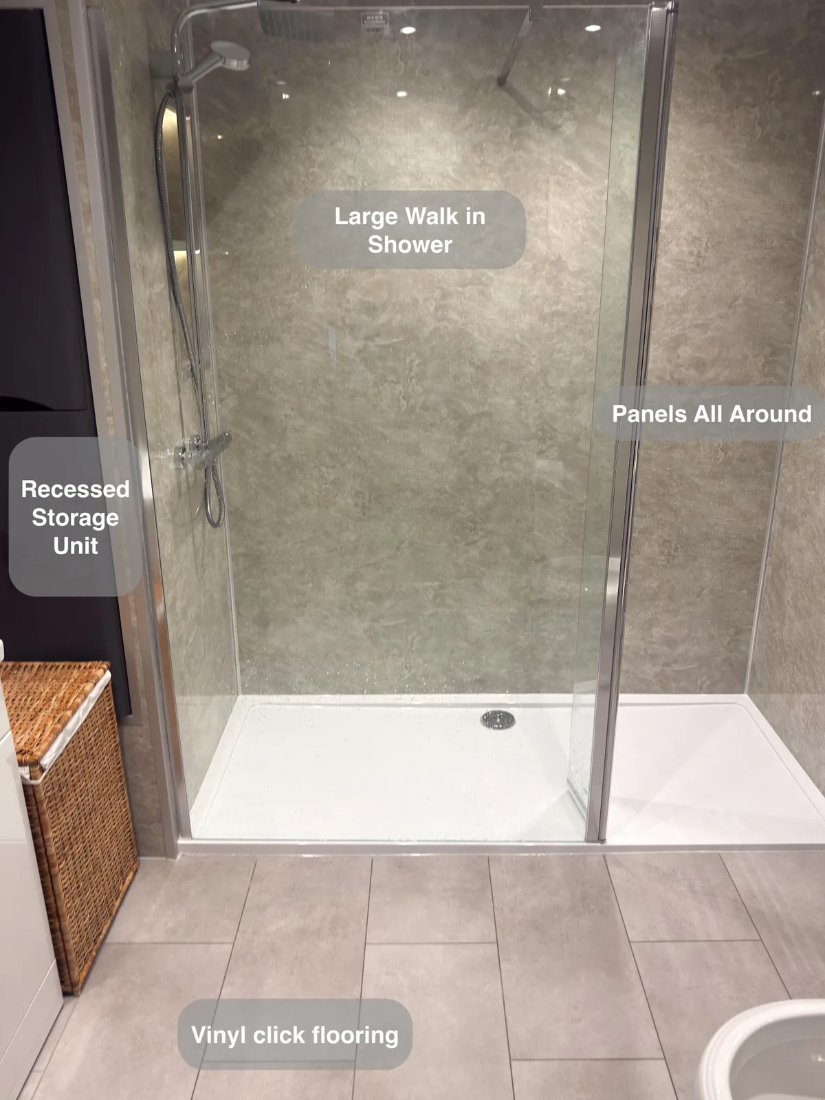 Oldmeldrum, Walk in Shower