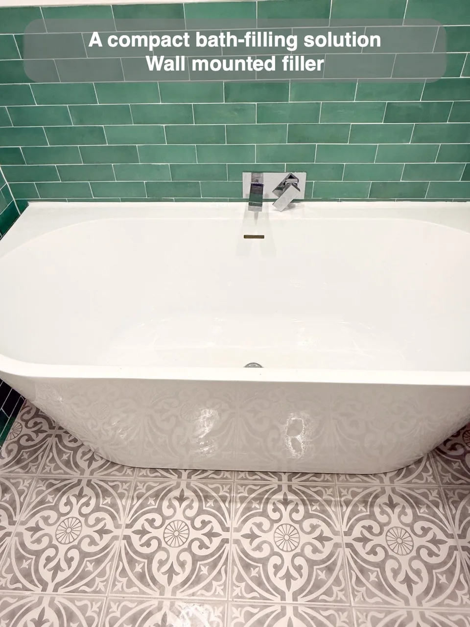 A compact bath-filling solution — Wall mounted filler