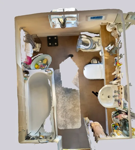 Original room scan — before refurbishment