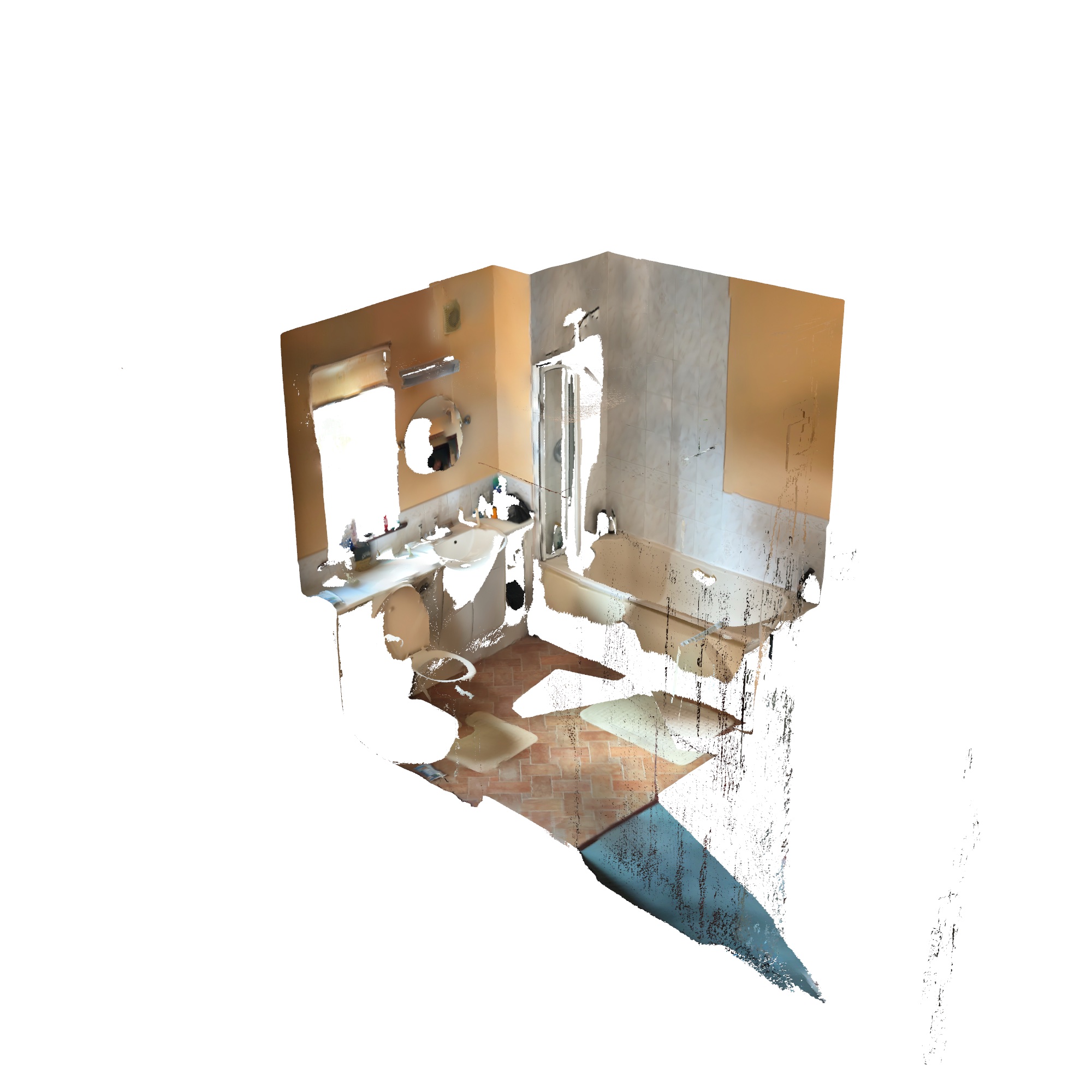 Scan - Original Bathroom Oblique View in the Kingswells bathroom project