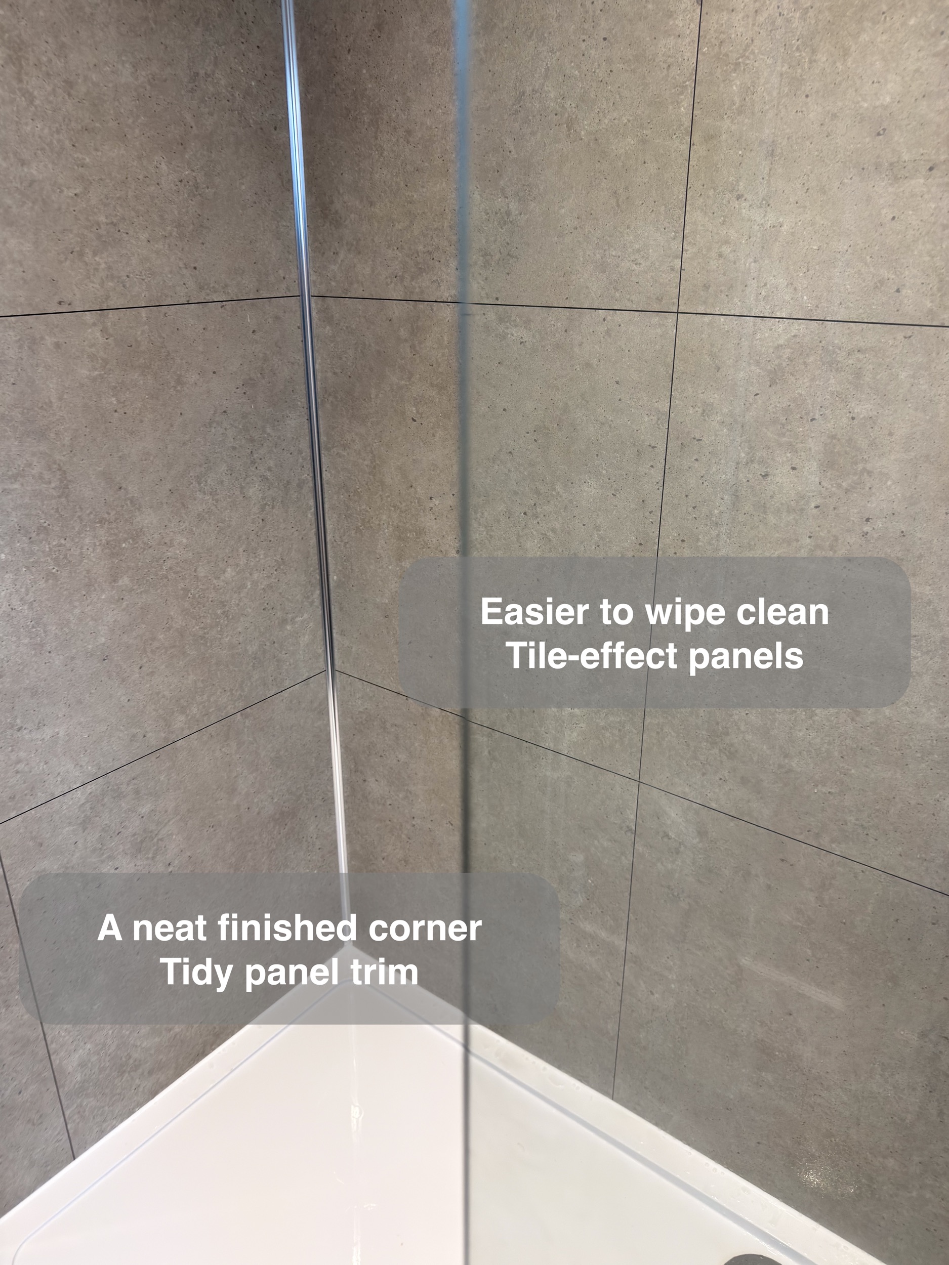 Neat Shower Corner And Trims — bathroom renovation near Balmedie